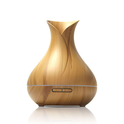 400ml 5W Light Wood Grain Aroma Diffuser LED Light PP and ABS For meeting room