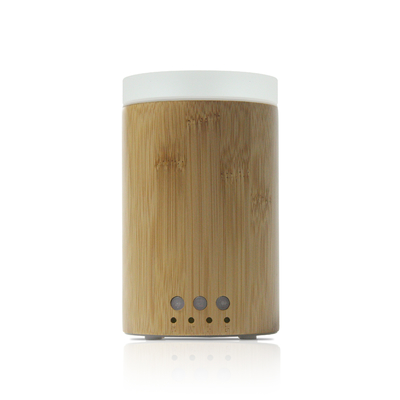 Gift 150ml Natural Bamboo Glass Cover Aroma Diffuser Mini Humidifier For Home Decor